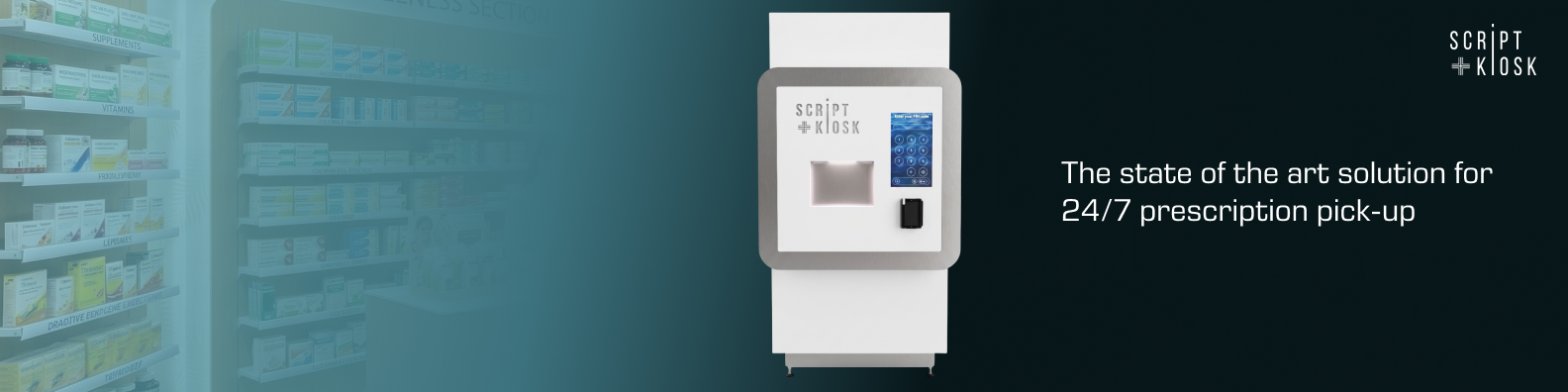 Script Kiosk prescription dispenser in a pharmacy